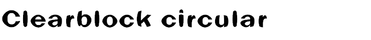 Clearblock circular