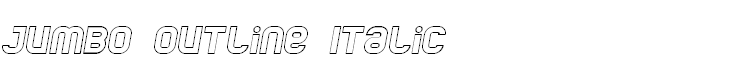 Jumbo Outline Italic