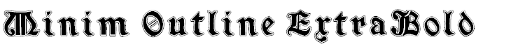 Minim Outline ExtraBold