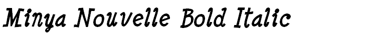Minya Nouvelle Bold Italic