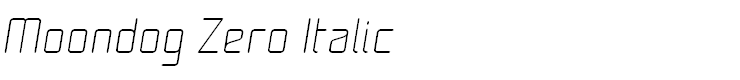 Moondog Zero Italic