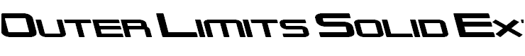 Outer Limits Solid Extended Italic