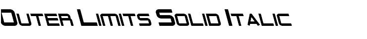 Outer Limits Solid Italic