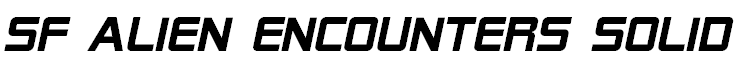 SF Alien Encounters Solid Italic
