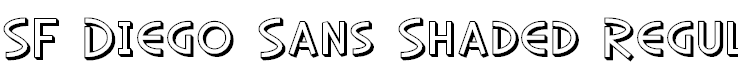SF Diego Sans Shaded Regular