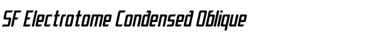 SF Electrotome Condensed Oblique