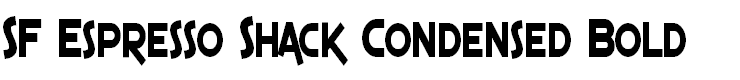 SF Espresso Shack Condensed Bold