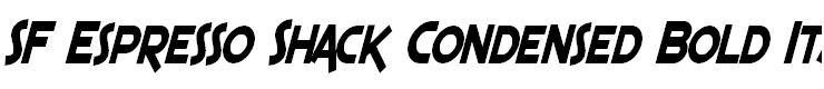 SF Espresso Shack Condensed Bold Italic