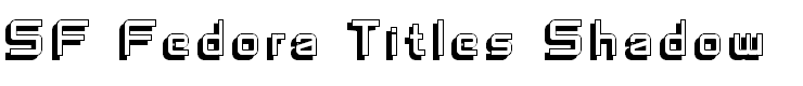 SF Fedora Titles Shadow