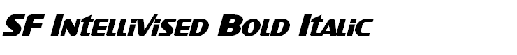SF Intellivised Bold Italic