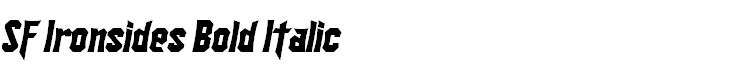 SF Ironsides Bold Italic