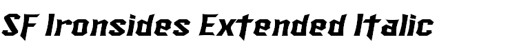 SF Ironsides Extended Italic