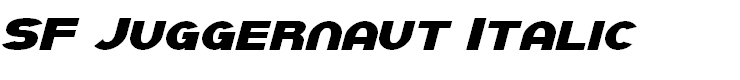 SF Juggernaut Italic
