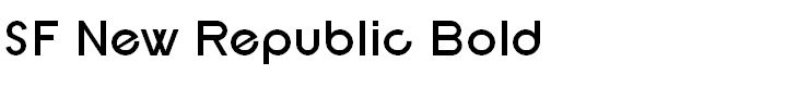 SF New Republic Bold