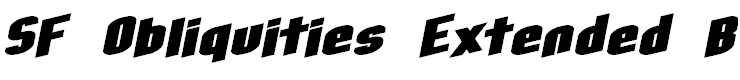 SF Obliquities Extended Bold