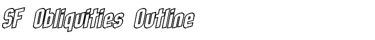 SF Obliquities Outline