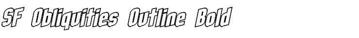 SF Obliquities Outline Bold