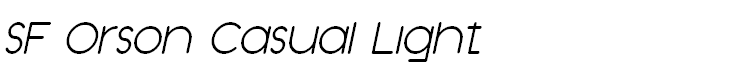 SF Orson Casual Light