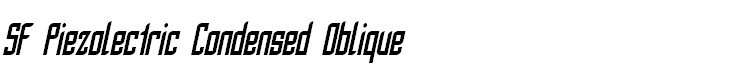 SF Piezolectric Condensed Oblique