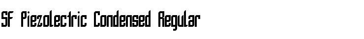 SF Piezolectric Condensed Regular