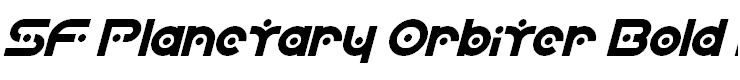 SF Planetary Orbiter Bold Italic