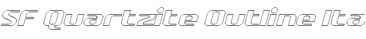 SF Quartzite Outline Italic