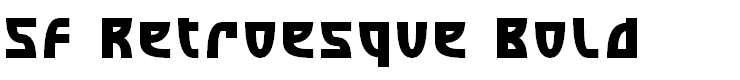 SF Retroesque Bold