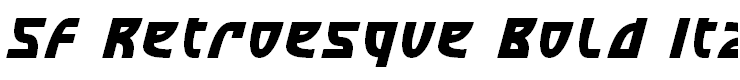 SF Retroesque Bold Italic