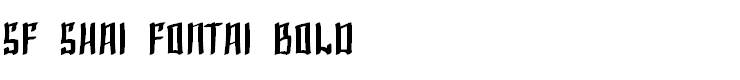 SF Shai Fontai Bold