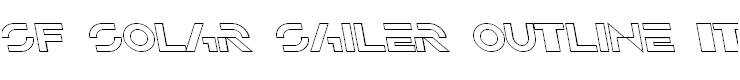 SF Solar Sailer Outline Italic