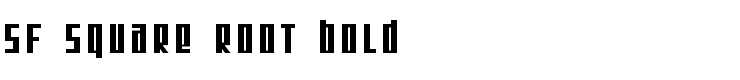 SF Square Root Bold