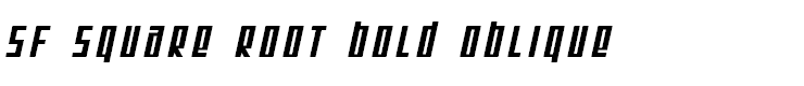 SF Square Root Bold Oblique