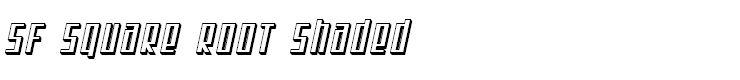 SF Square Root Shaded