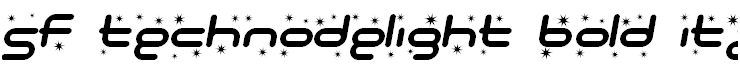 SF Technodelight Bold Italic