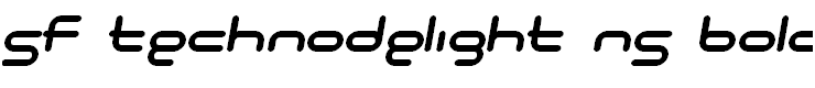 SF Technodelight NS Bold Italic