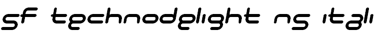 SF Technodelight NS Italic