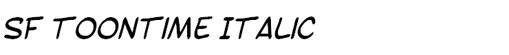 SF Toontime Italic