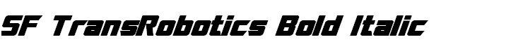 SF TransRobotics Bold Italic