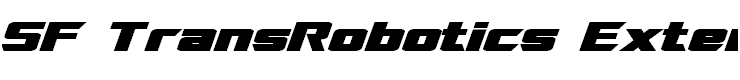 SF TransRobotics Extended Bold Italic