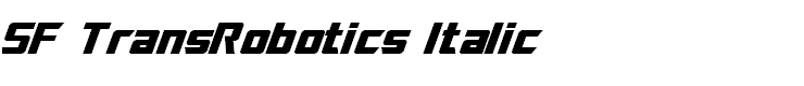 SF TransRobotics Italic