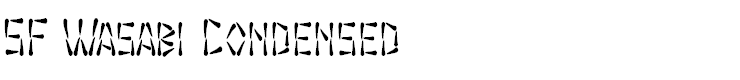 SF Wasabi Condensed