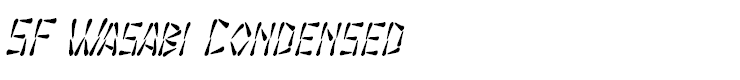 SF Wasabi Condensed