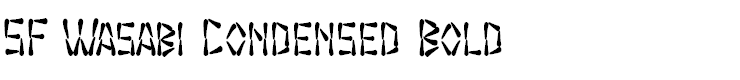 SF Wasabi Condensed Bold