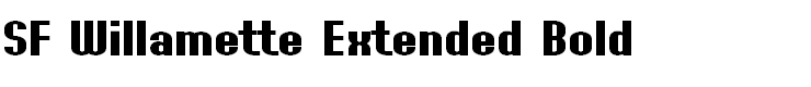 SF Willamette Extended Bold