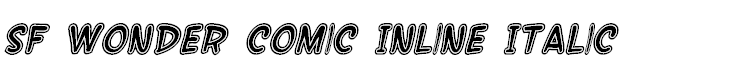 SF Wonder Comic Inline Italic