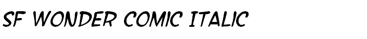 SF Wonder Comic Italic