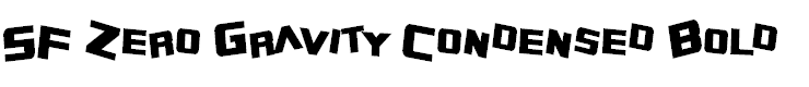 SF Zero Gravity Condensed Bold