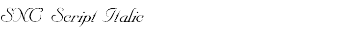 SNC Script Italic