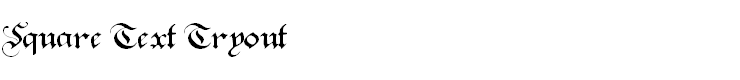 Square Text Tryout