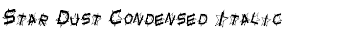 Star Dust Condensed Italic